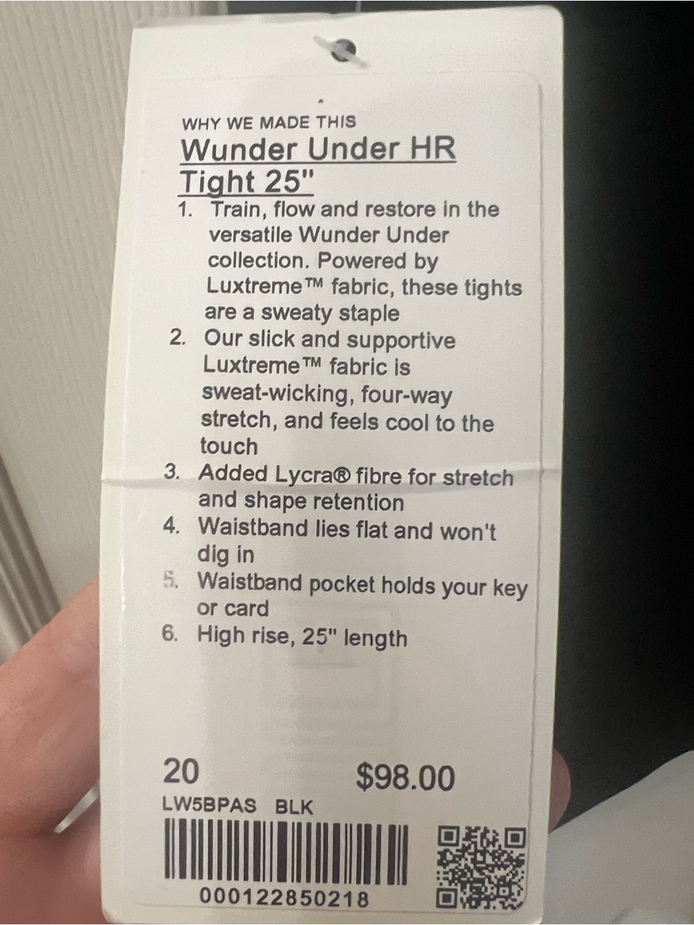 Wunder Train High Rise Tight 25” - Picture 3 of 3